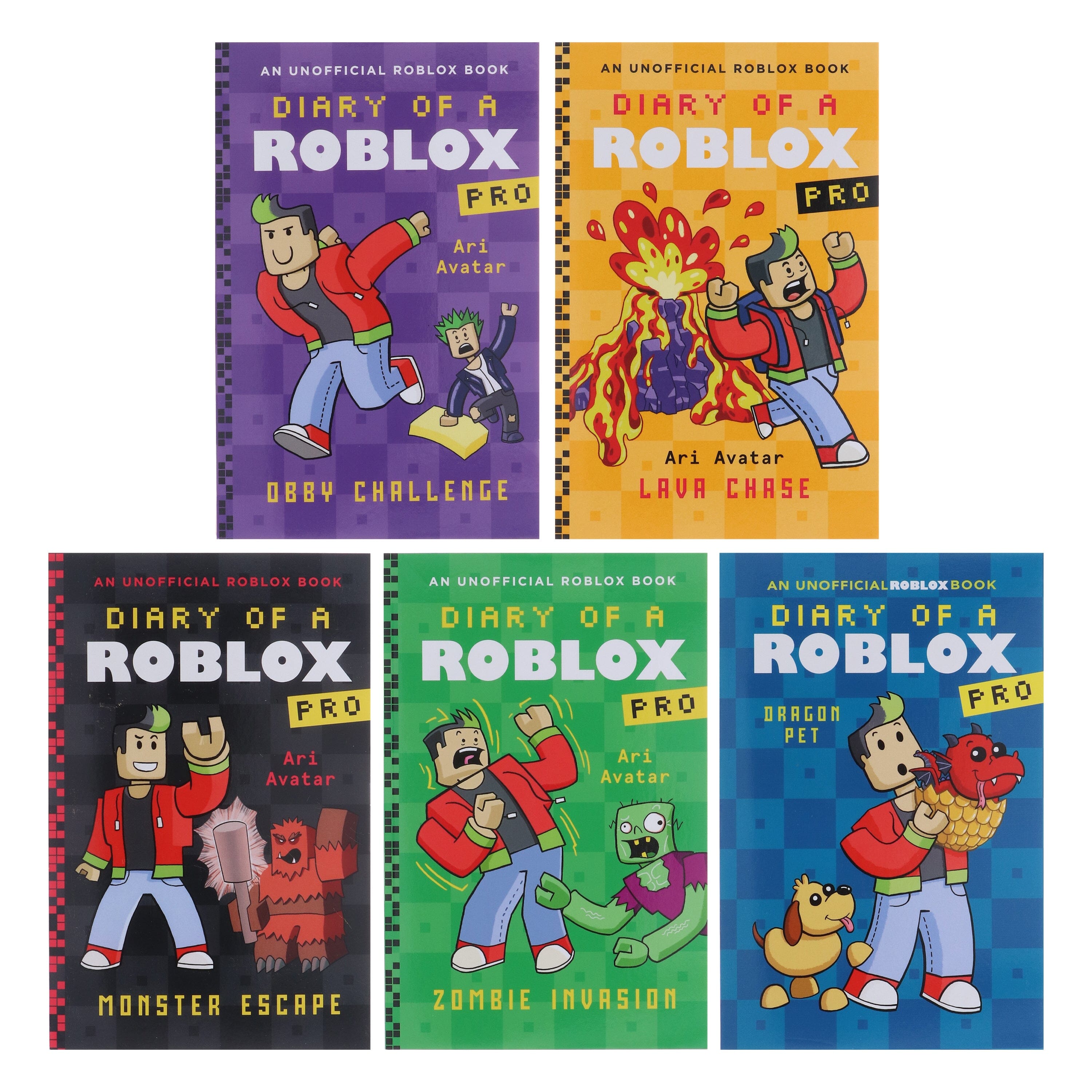 Diary of a Roblox Pro by Ari Avatar 5 Books Collection Set - Ages