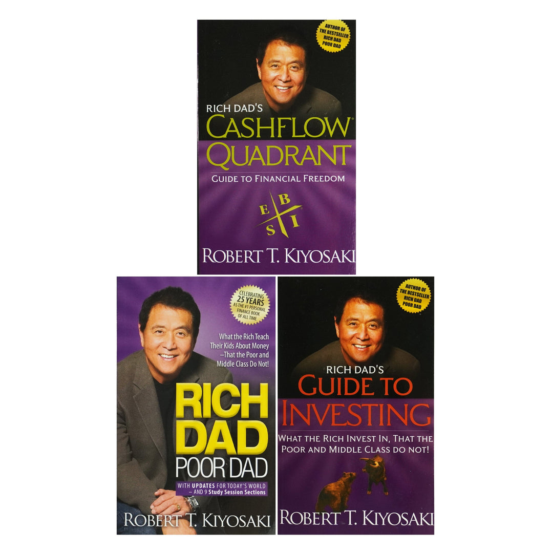Rich Dad Poor Dad Robert T. Kiyosaki 3 Books Collection Set - Non Fiction - Paperback