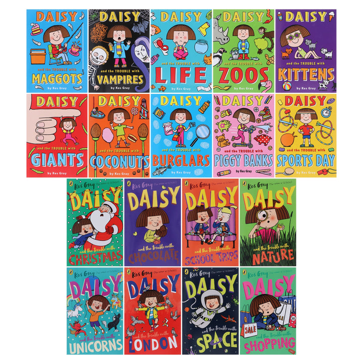 Daisy and the Trouble Collection by Kes Gray Illustrated 18 Books Set - Ages 5+ - Paperback