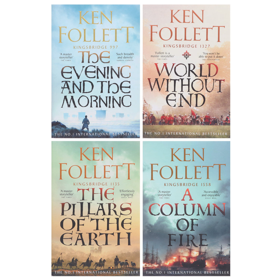 Kingsbridge Series by Ken Follett 4 Books Collection Set - Fiction - Paperback