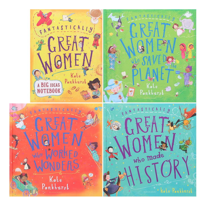 Fantastically Great Women By Kate Pankhurst 4 Books Collection Box Set - Ages 7-9 - Hardback