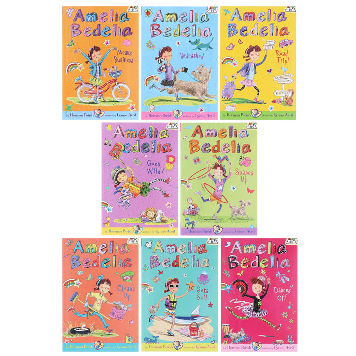 Amelia Bedelia Funny Chapter Books by Herman Parish Illustrated 8 Books Collection Box Set - Ages 6-10 - Paperback