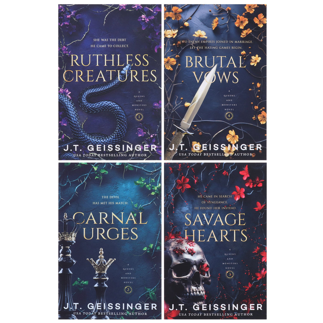 Queens and Monsters Series by J. T. Geissinger 4 Books Collection Set - Fiction - Paperback