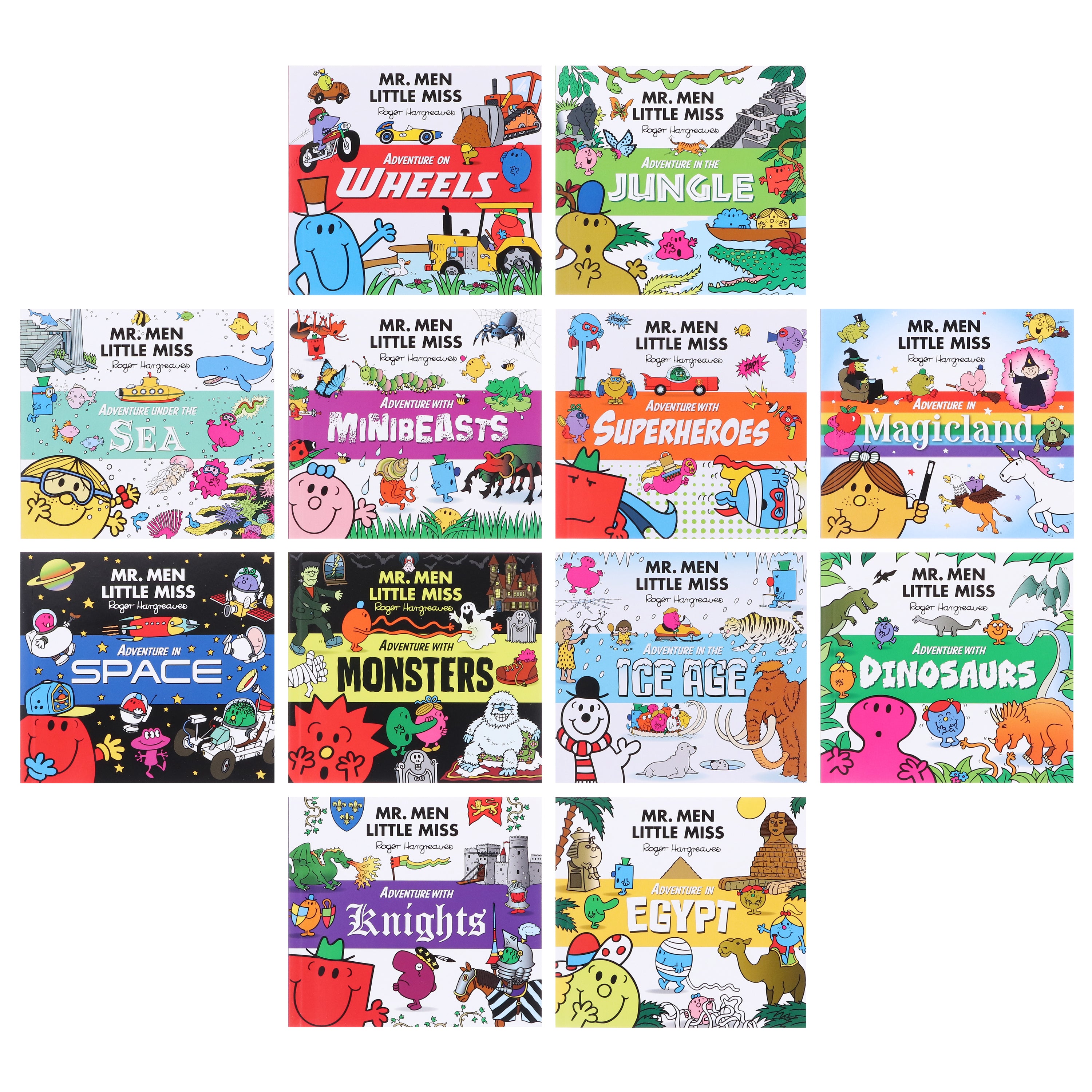 Mr. Men & Little Miss Adventures by Roger Hargreaves 12 Books Collection Box Set - Ages 3+ - Paperback