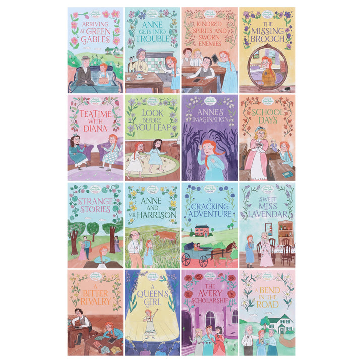 The Anne of Green Gables Collection by Samantha Newman Illustrated 16 Books Box Set - Ages 7-12 - Paperback