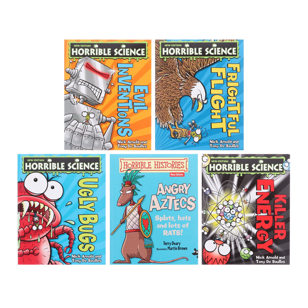 Horrible Science/Histories Collection 5 Books Set - Age 7-10 - Paperback 7-9 Scholastic