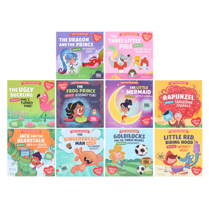 Fairytale Retellings 10 Picture Books Collection Box Set By Red - Ages 7-9 - Paperback (Includes 10 Free Audiobook!)