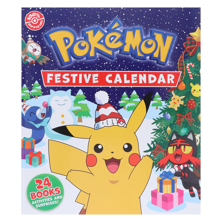 Pokemon: Festive Calendar: A Festive Collection of 24 Books! Activities and Surprises! - Ages 6+ - Hardback