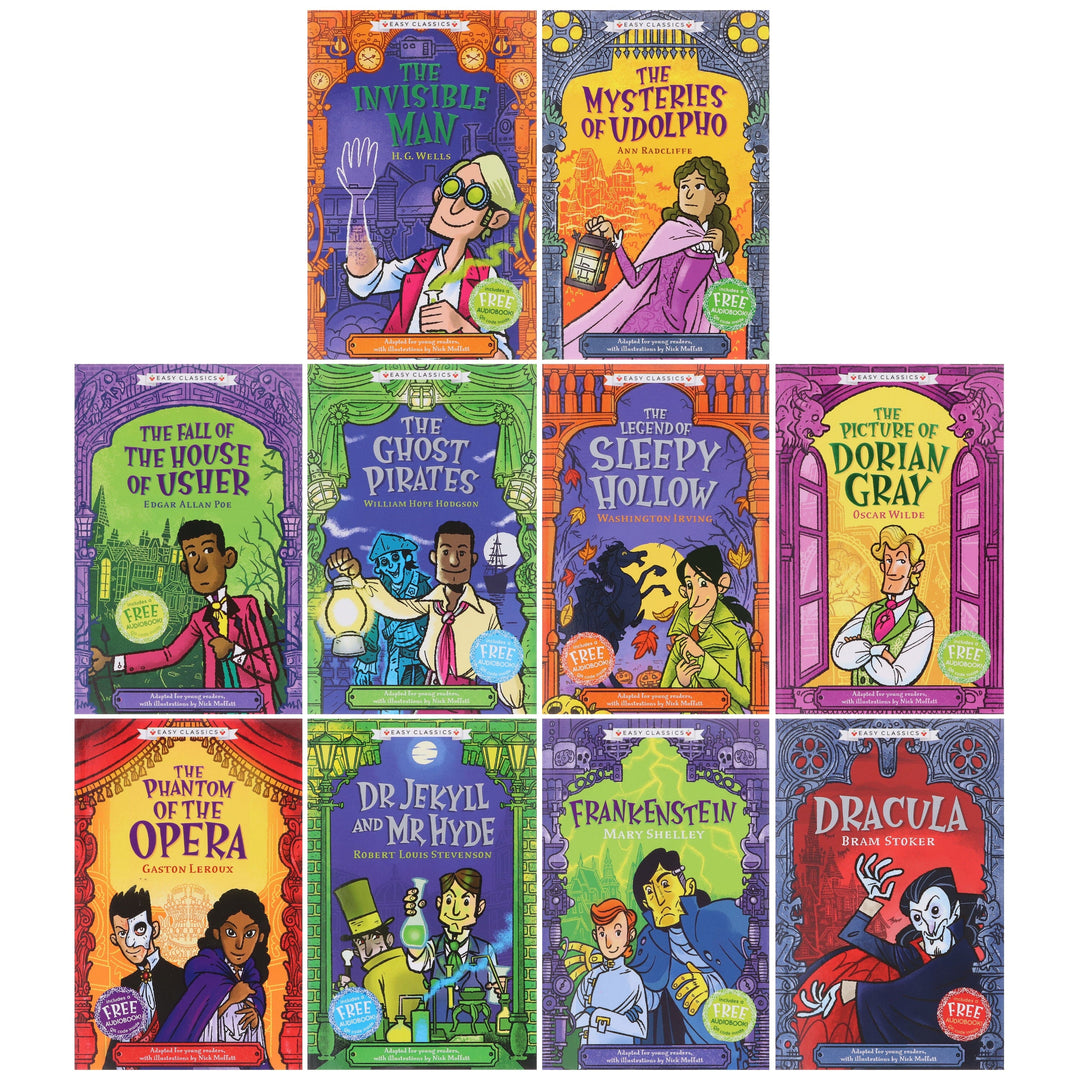 The Creepy Classics: Children’s Easy Classics Collection 10 Books Box Set - Ages 7-11 - Paperback 7-9 Sweet Cherry Publishing