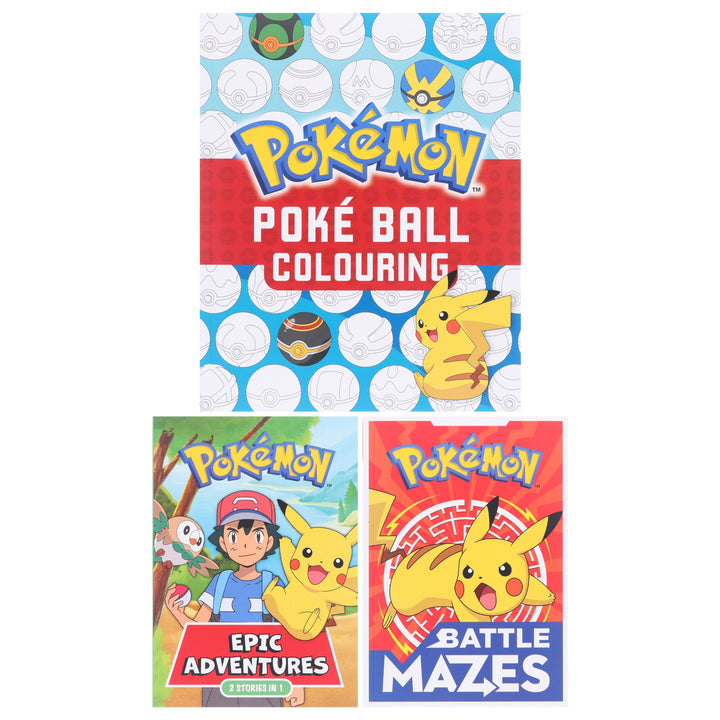 Pokemon Epic Battle Collection (Includes 3 Books, A Poster, A Door Hanger & A Poké Ball Craft) by Pokemon - Ages 6-8