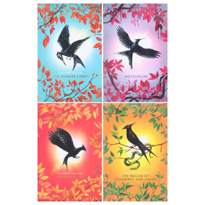 The Deluxe Hunger Games by Suzanne Collins 4 Books Collection Box Set Includes Hunger Games, Catching Fire, Mockingjay & Ballad of Songbirds and Snakes - Ages 13+ - Paperback