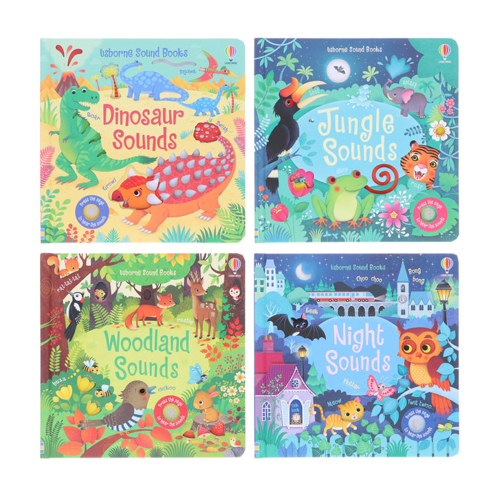 Usborne Sound Books by Sam Taplin 4 Books Collection Set - Ages 0-5 - Board Book