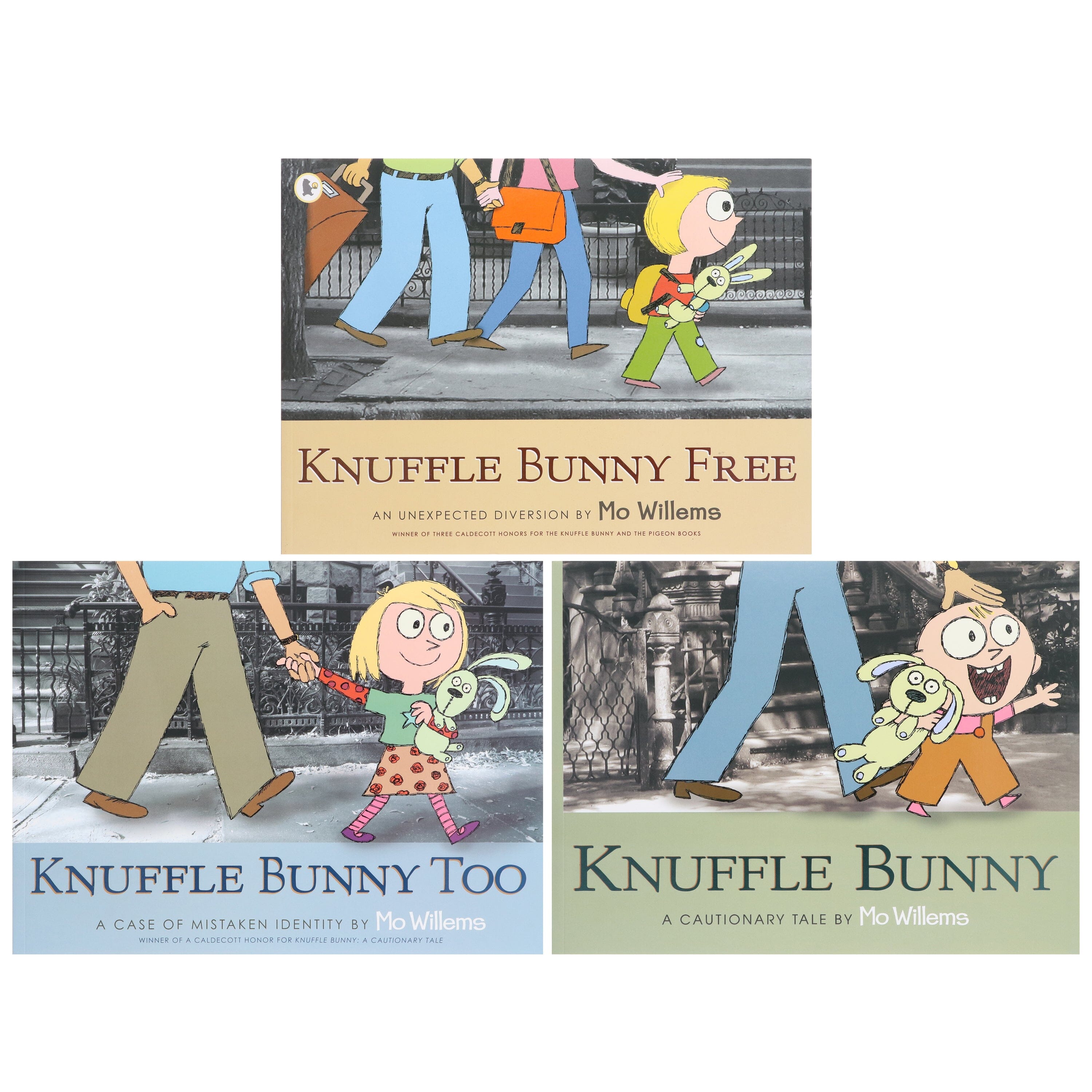Knuffle Bunny Series by Mo Willems 3 Books Collection Set - Ages 4