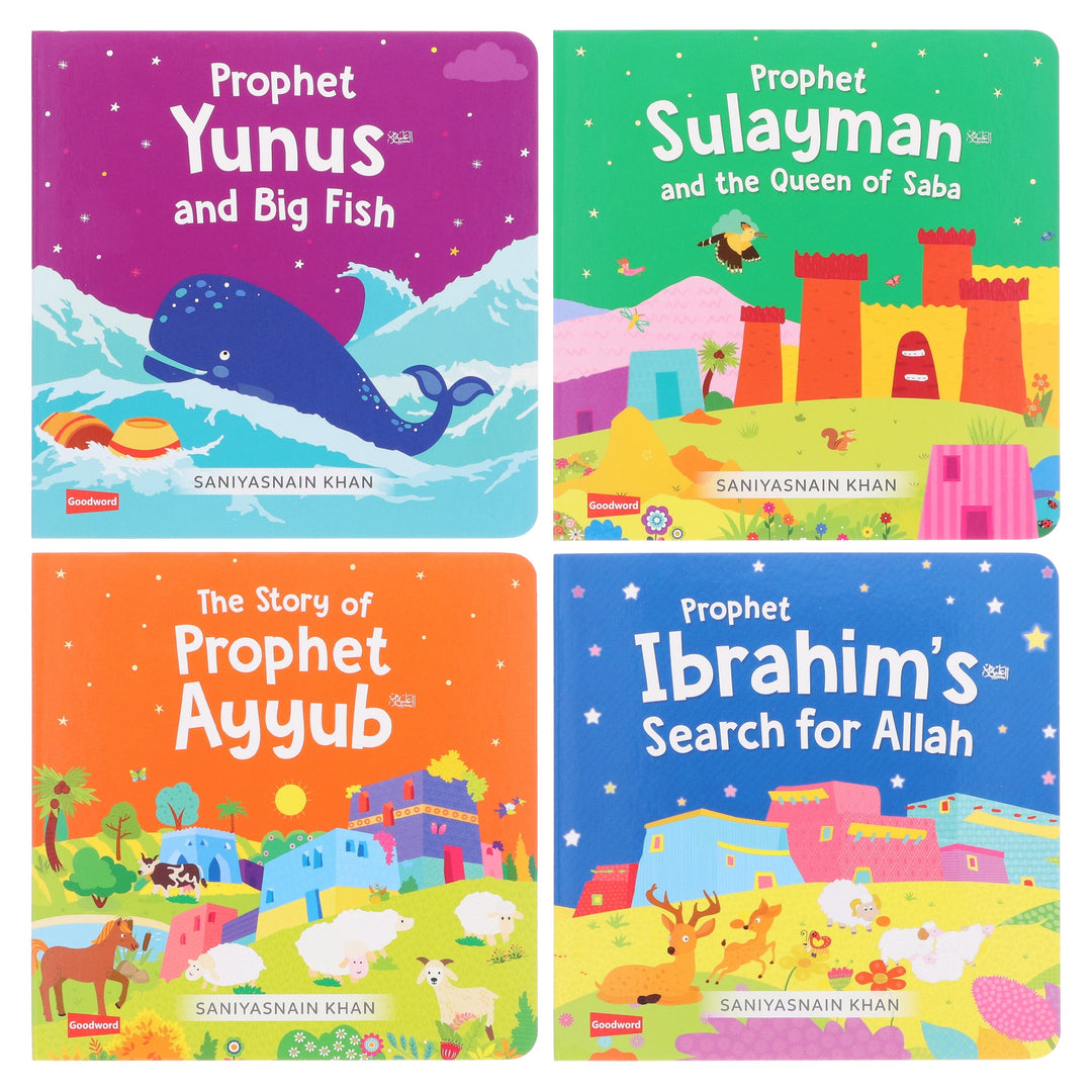 Quran Stories Little Library (Vol. 2) By Saniyasnain Khan 4 Books Collection Box Set - Ages 0-5 - Board Book