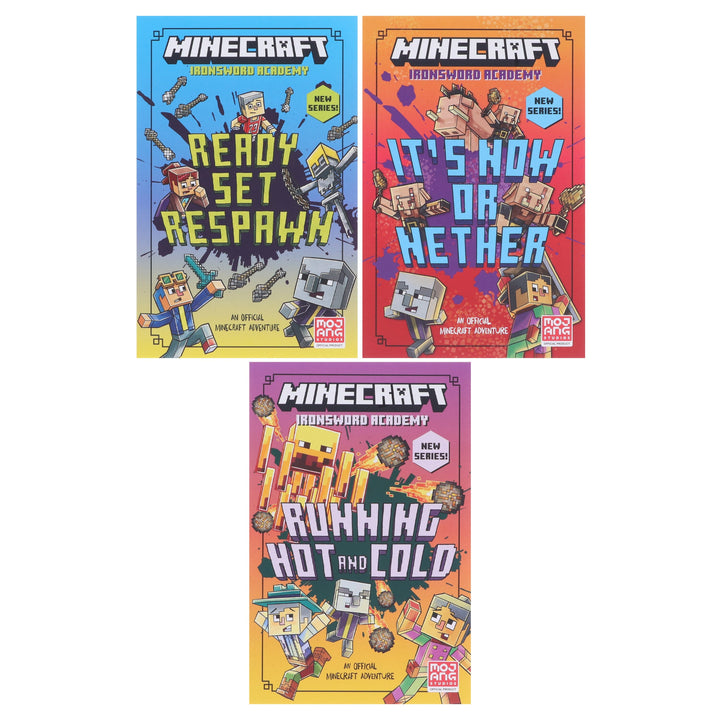 Minecraft Ironsword Academy Series by Mojang AB 3 Books Collection Set - Ages 6-9 - Paperback