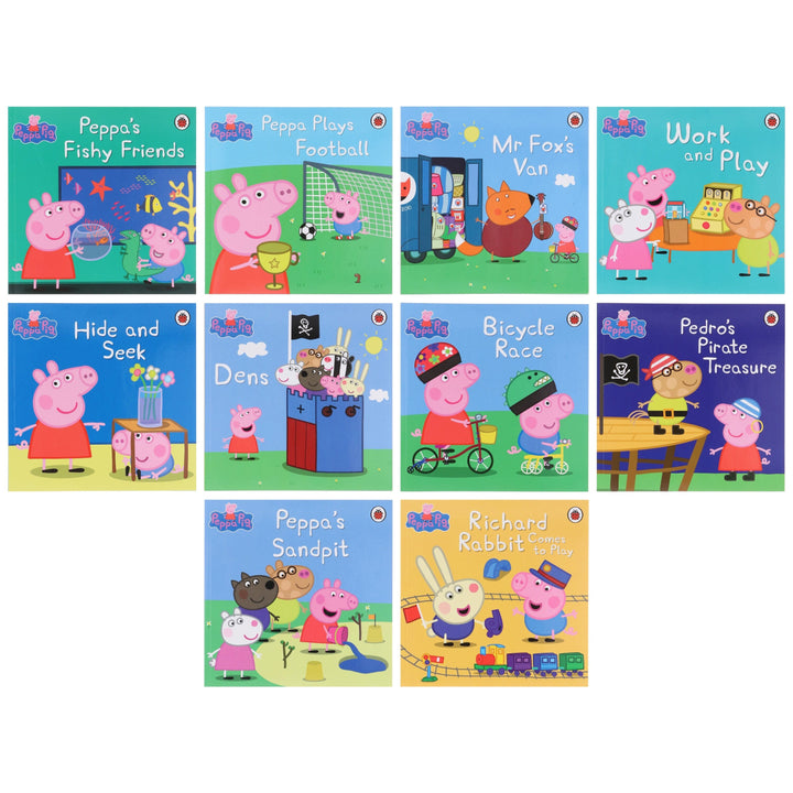 Peppa Pig: Peppa's Fun with Friends Storybook Collection 10 Books Set - Ages 2+ - Paperback