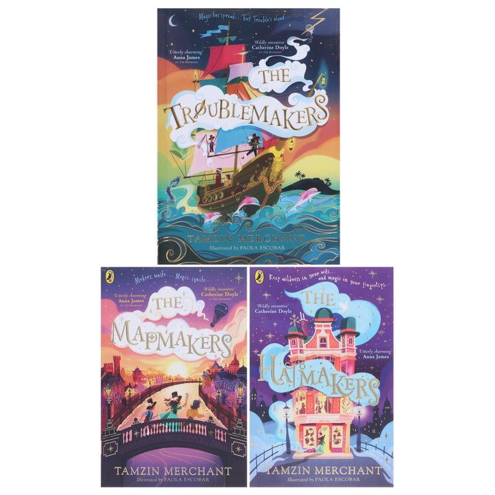 The Hatmakers Series By Tamzin Merchant 3 Books Collection Set - Ages 8-13 - Paperback/Hardback