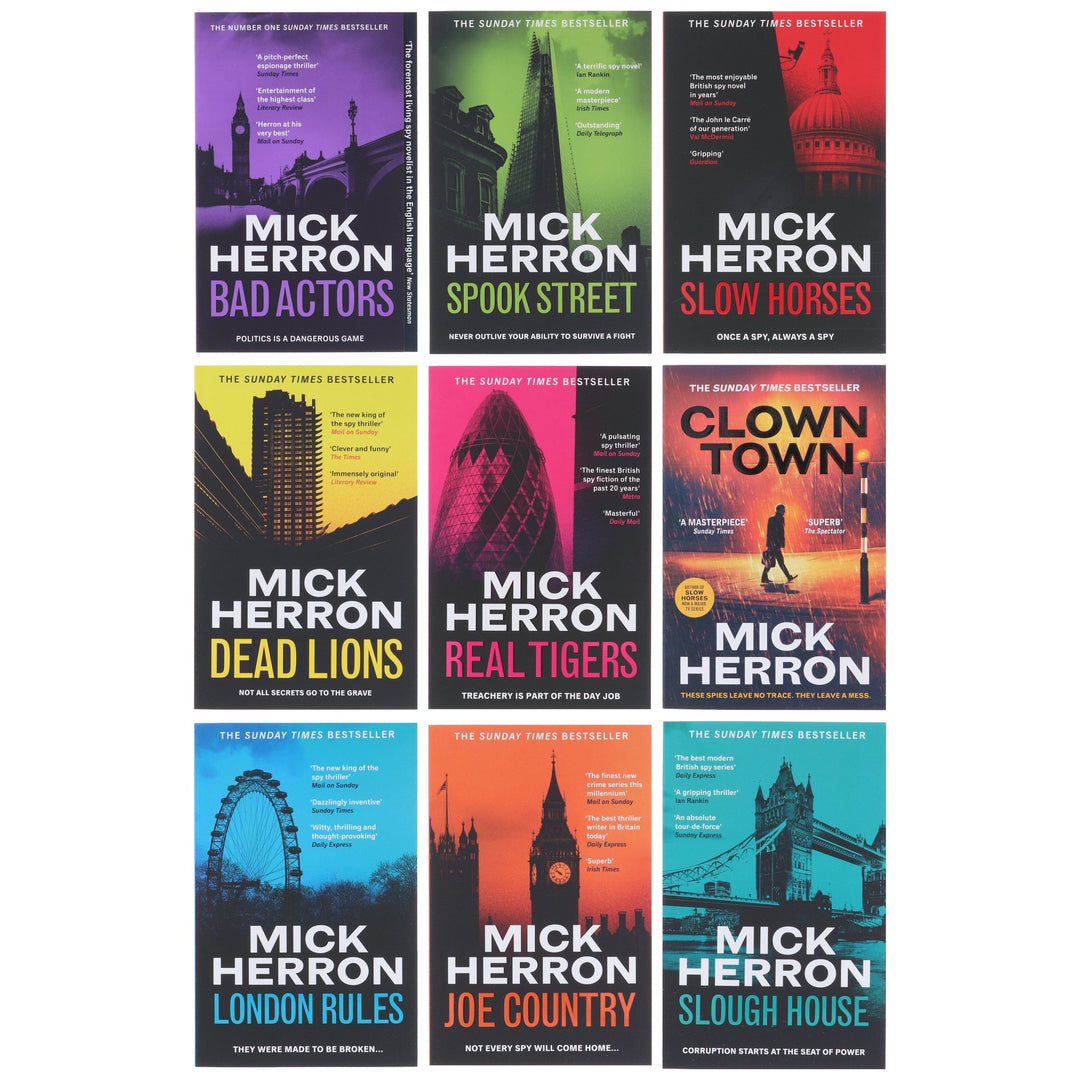 Slough House Series: Book 1-9 by Mick Herron Complete Collection 9 Books Set - Fiction - Paperback
