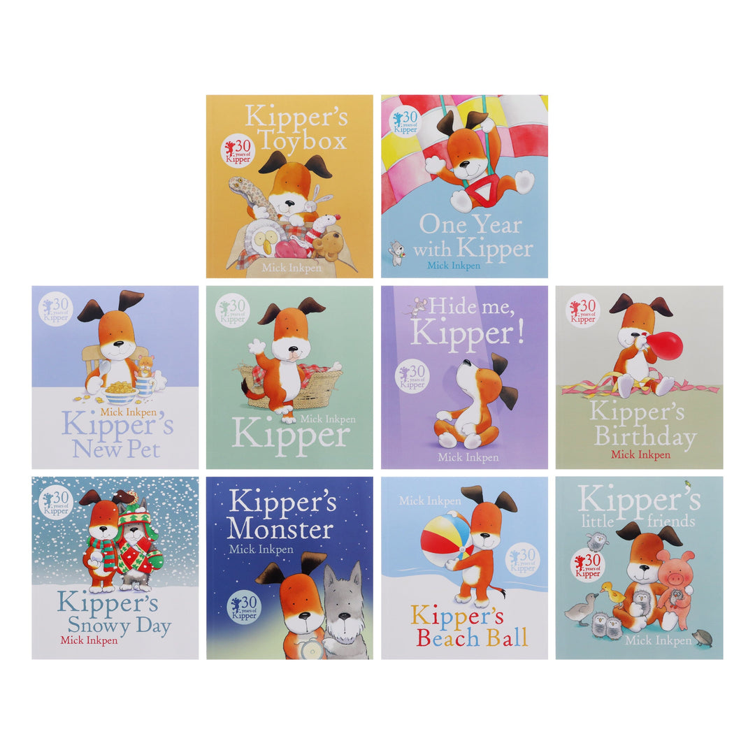 Kipper's World Collection by Mick Inkpen (Kipper the Dog) 10 Books Box Set  - Ages 3-5 - Paperback