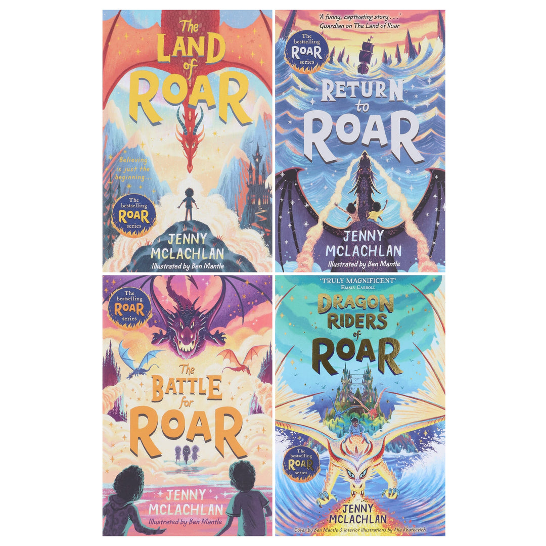 The Land of Roar Series by Jenny McLachlan Illustrated 4 Books Collection Set - Ages 9-14 - Paperback