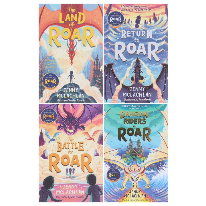 The Land of Roar Series by Jenny McLachlan Illustrated 4 Books Collection Set - Ages 9-14 - Paperback