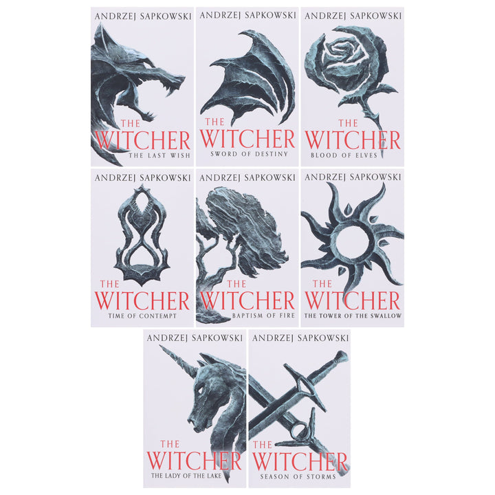 The Complete Witcher Series By Andrzej Sapkowski 8 Books Box Set Collection - Fiction - Paperback