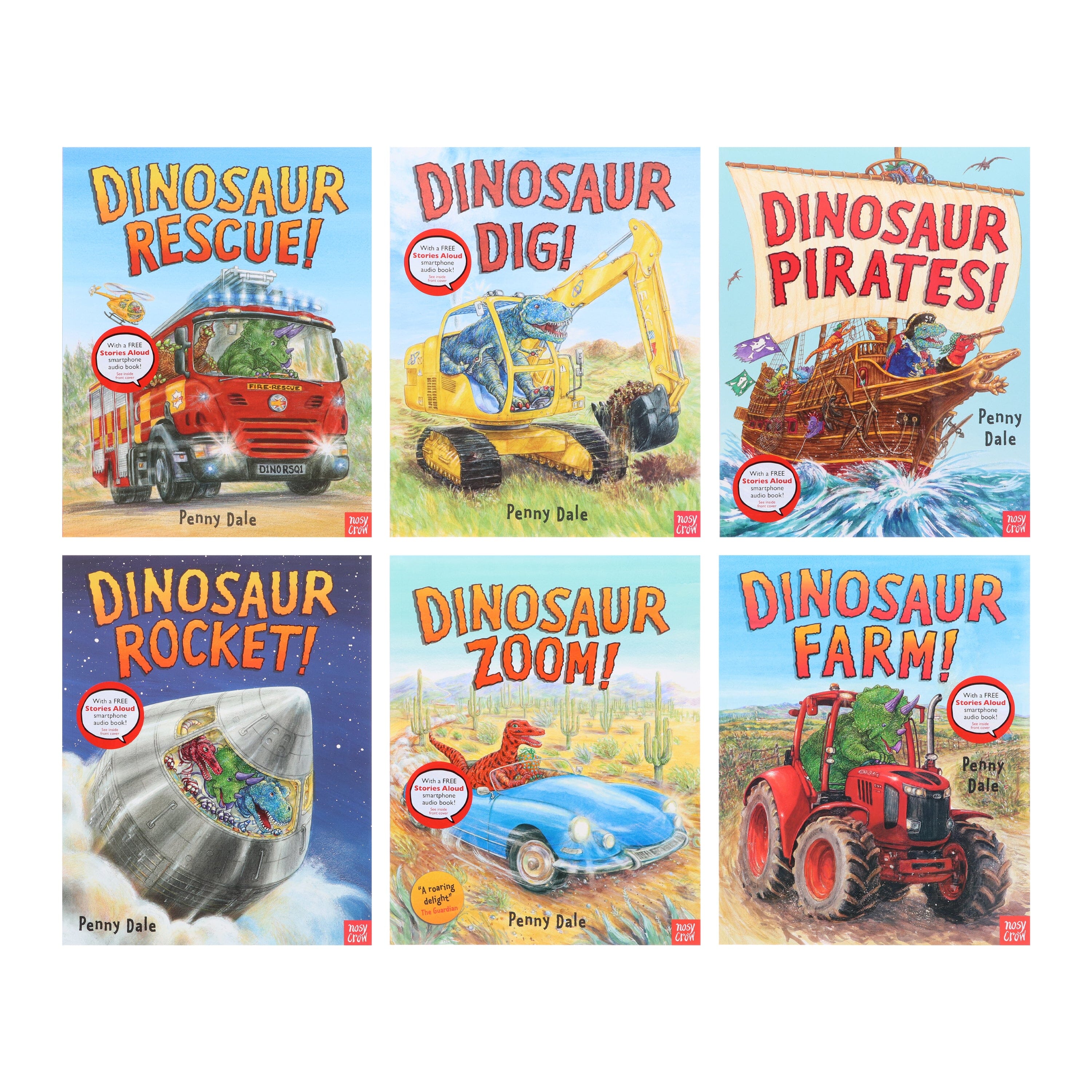 Penny Dale's Dinosaurs 6 Books Set With a Free Stories Audio Book