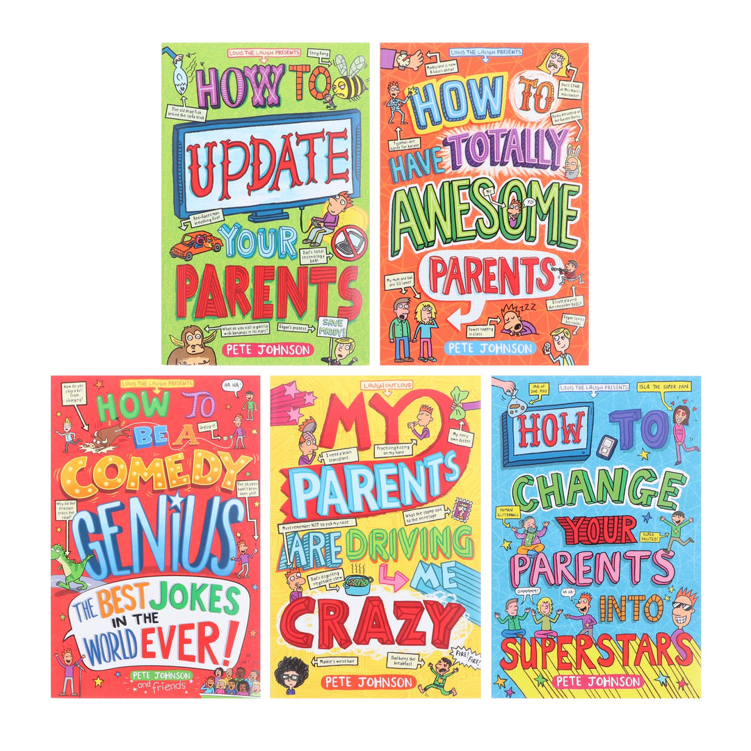 Louis the Laugh Series by Pete Johnson: 5 Books Collection Set - Age 7-12 - Paperback