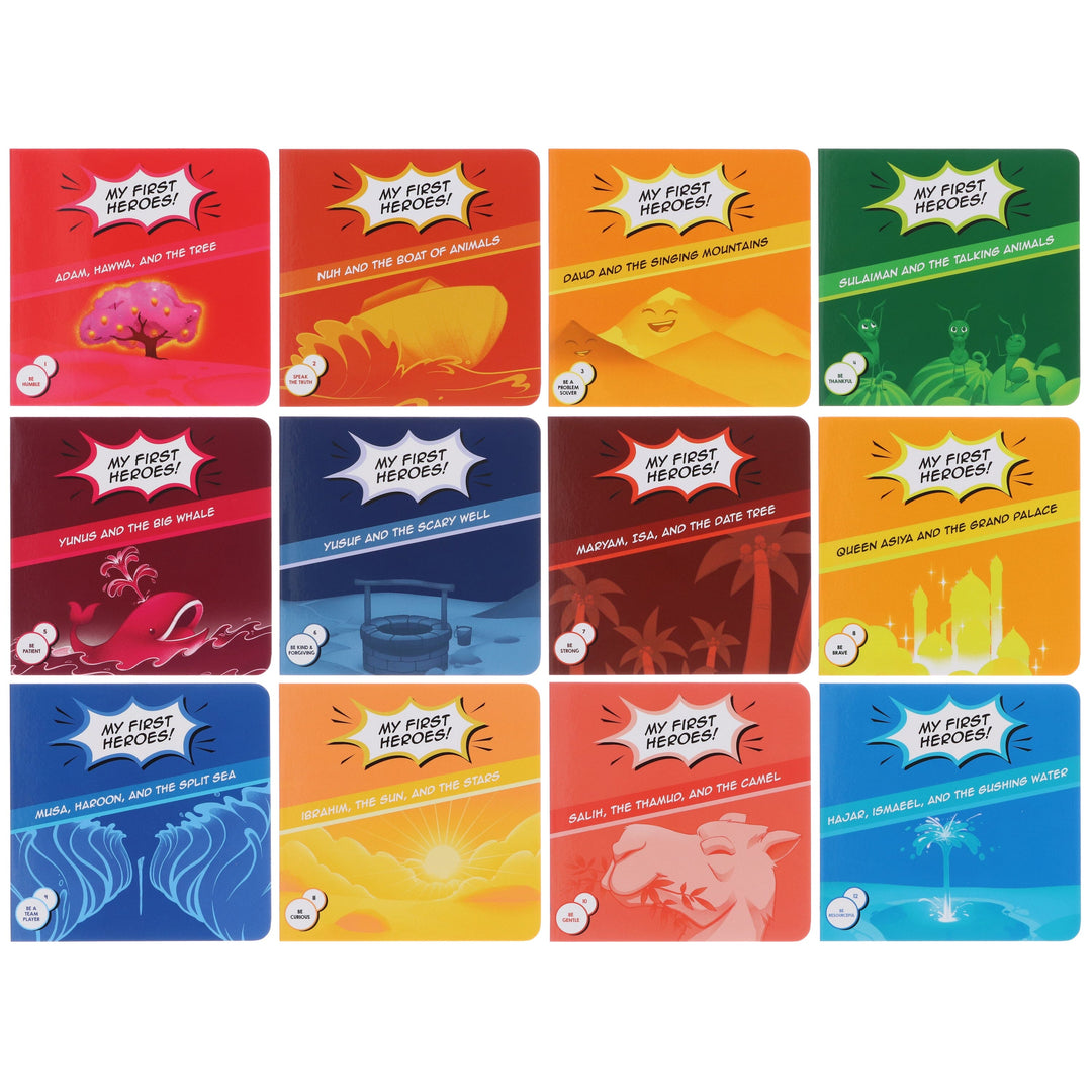 My First Heroes: By Reem & Marium Rahman: 12 Books Collection Box Set - Ages 3-6 - Board Book