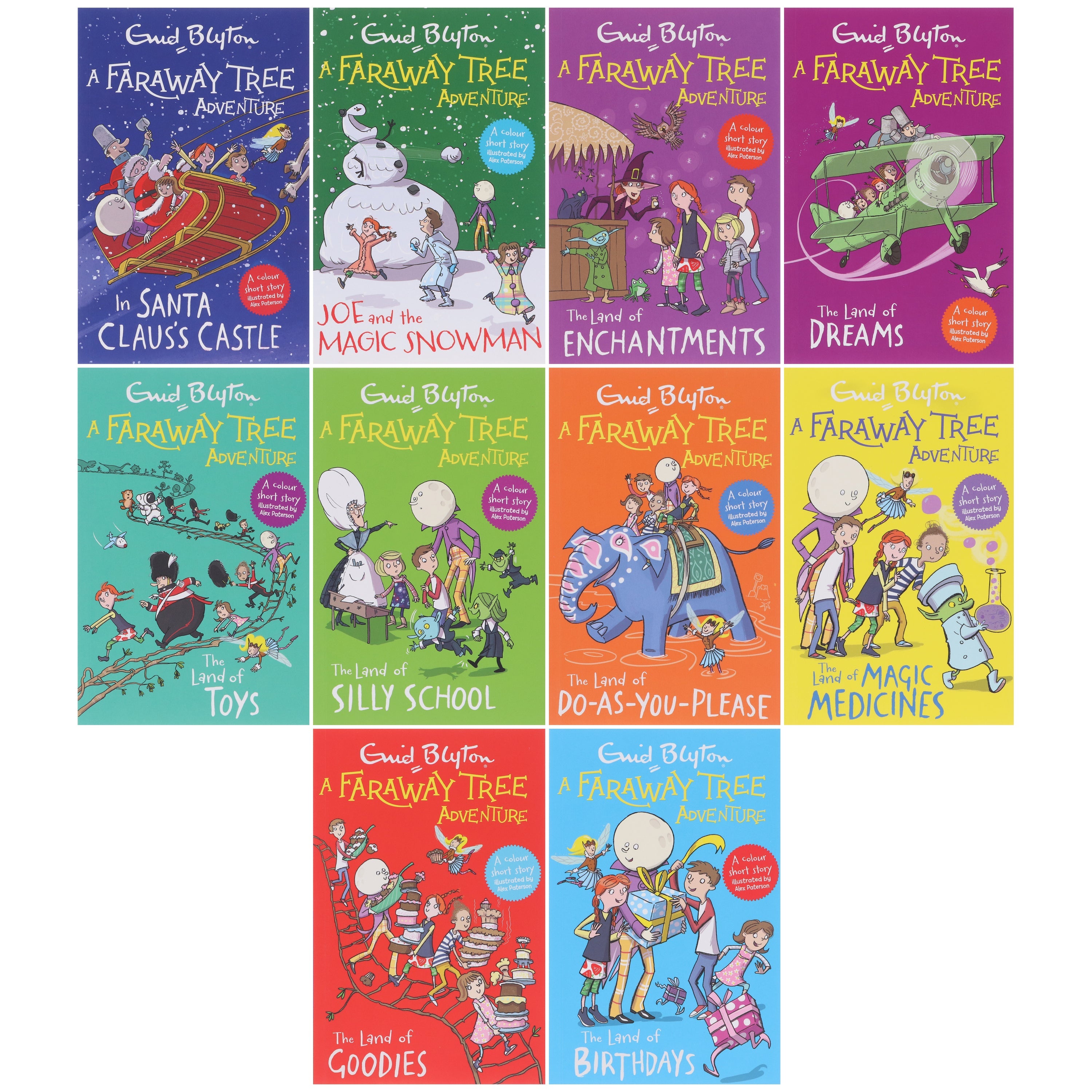 The Faraway Tree Adventures by Enid Blyton 10 Colour Stories Books