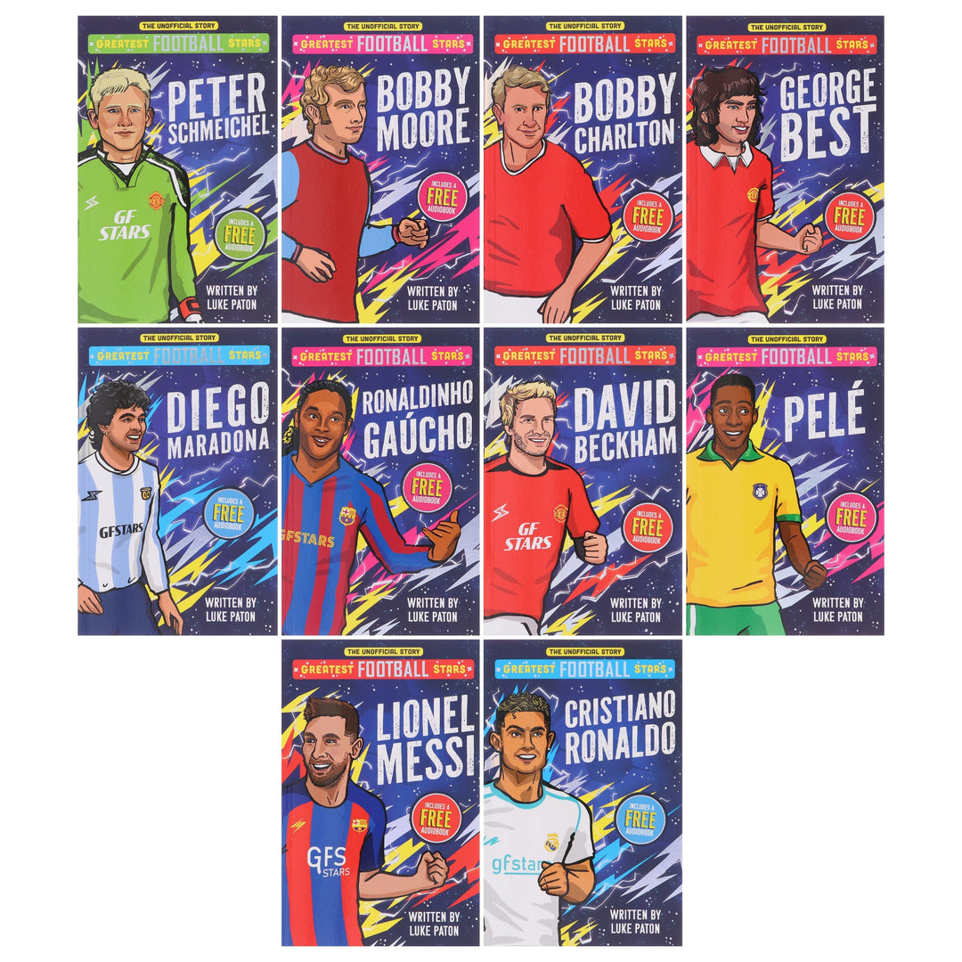 The Greatest Football Stars by Luke Paton 10 Books Collection Box Set - Ages 7+ - Paperback