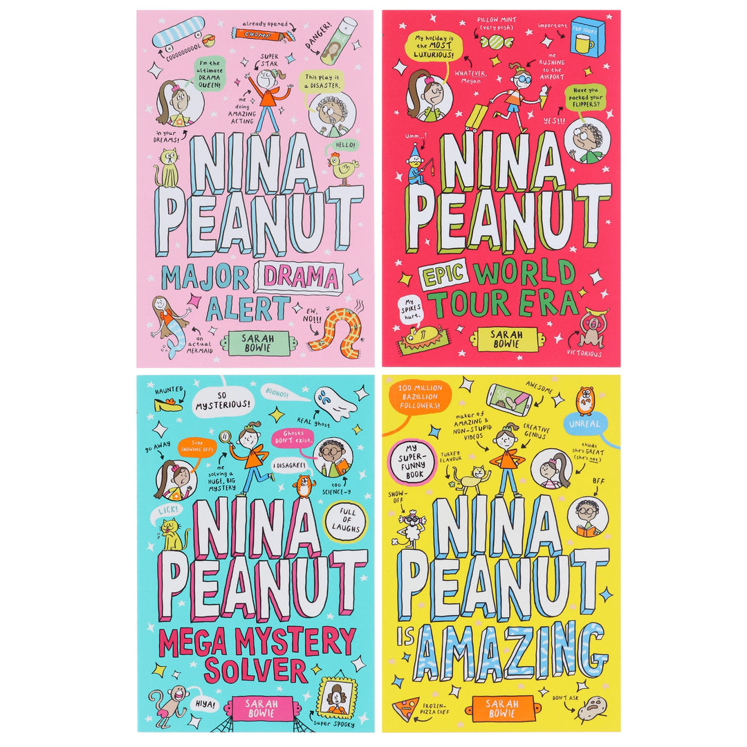 Nina Peanut Series by Sarah Bowie 4 Books Collection Set - Ages 9+ - Paperback