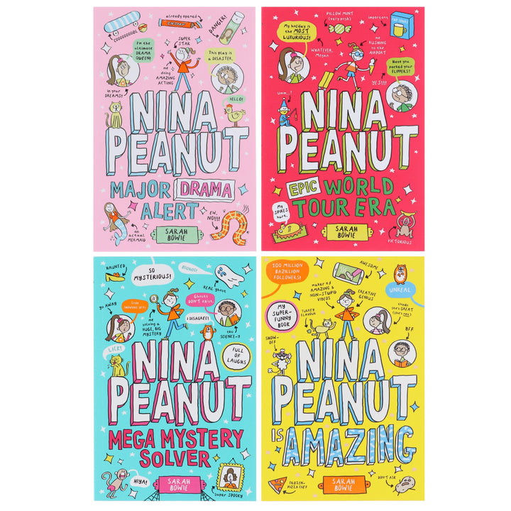 Nina Peanut Series by Sarah Bowie 4 Books Collection Set - Ages 9+ - Paperback