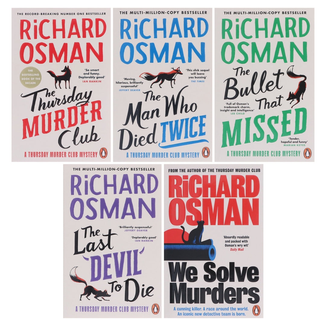 Thursday Murder Club & We Solve Murders Series by Richard Osman 5 Books Collection Set - Fiction - Paperback