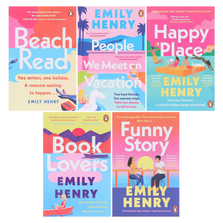 Beach Read Collection By Emily Henry: 5 Books Set - Fiction - Paperback
