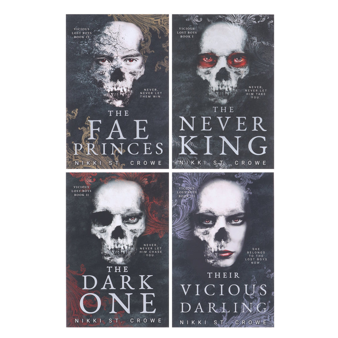 Vicious Lost Boys Series: A Peter Pan Dark Romance by Nikki St. Crowe 4 Books Collection Set - Fiction - Paperback
