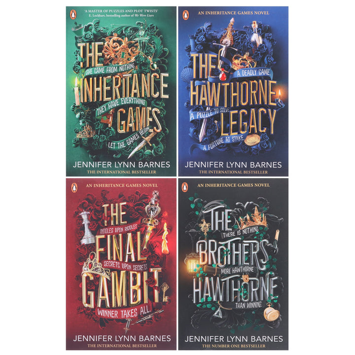 The Inheritance Games Series By Jennifer Lynn Barnes 4 Books Collection Set - Ages 12-17 - Paperback