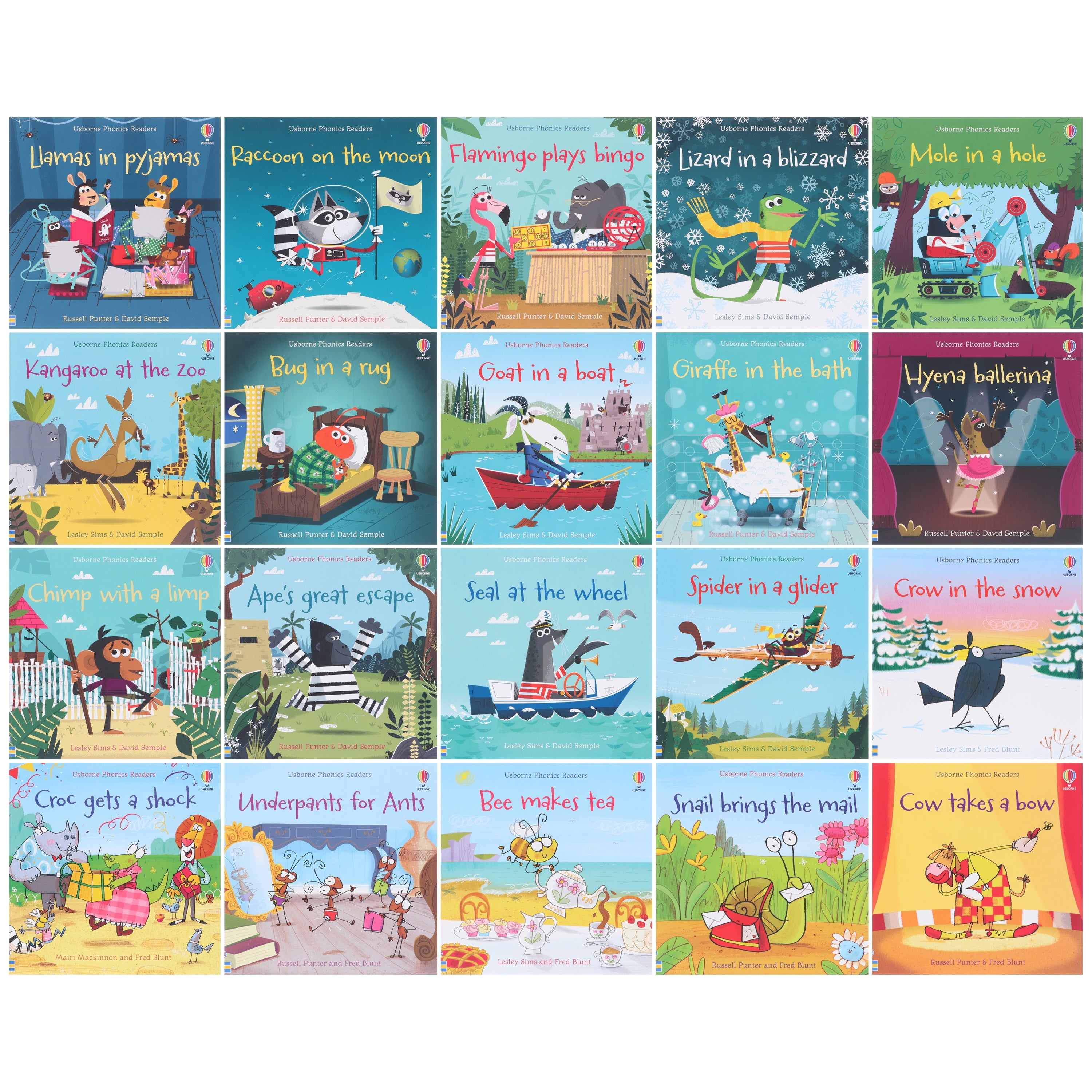 Usborne First Phonics Reading Library 20 Books - Ages 0-5