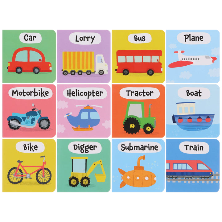 A Case of Cool Vehicles: 12 Title Board Book Collection Carry Case - Ages 3+ - Board Book