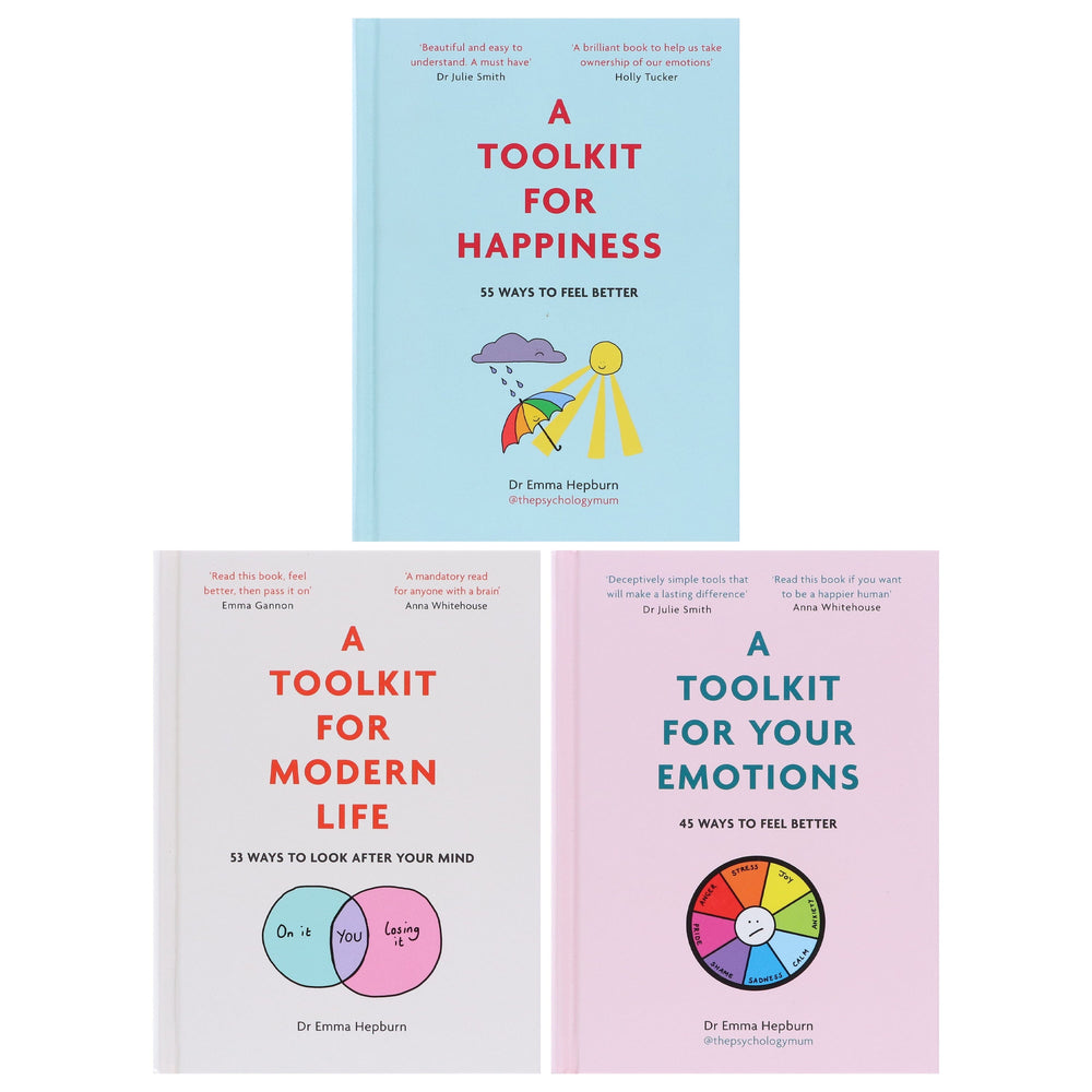 Dr Emma Hepburn: A Toolkit for Modern Life, Happiness & Your Emotions 3 Books Collection Set - Non Fiction - Hardback Non-Fiction Hachette