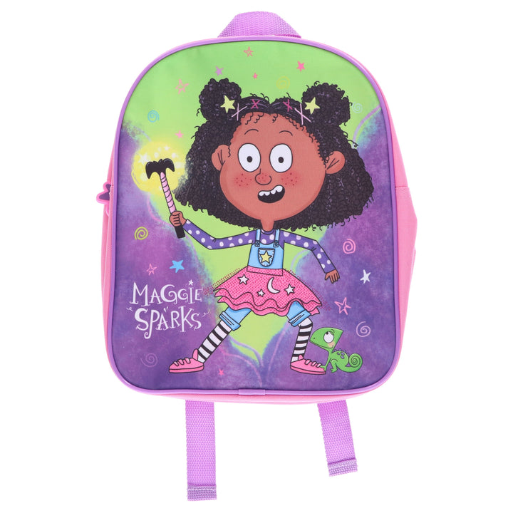 Maggie Sparks Exclusive Bundle: 5 Books Collection Box Set & Maggie Sparks Backpack: Children's Nursery Pink & Purple School Bag - Ages 3-7