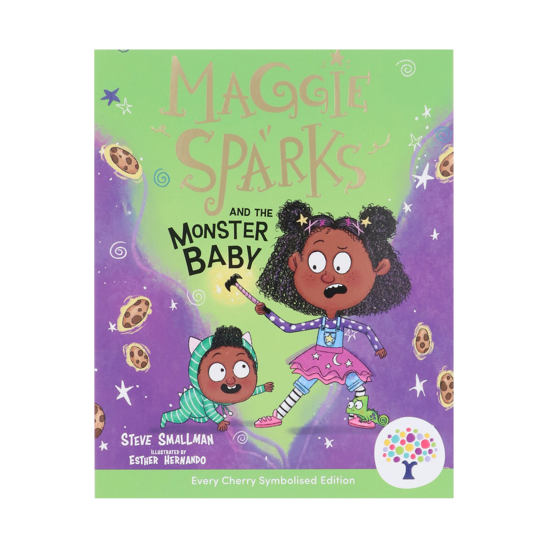 Maggie Sparks and the Monster Baby: Accessible Symbolised Edition by Steve Smallman - Ages 5-7 - Paperback (Includes Free Signing Video & Audiobook)