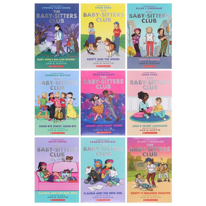 The Baby-Sitters Club Graphic Novels (Book 8-16) by Ann M. Martin: 9 Books Collection Set - Ages 8-12 - Paperback