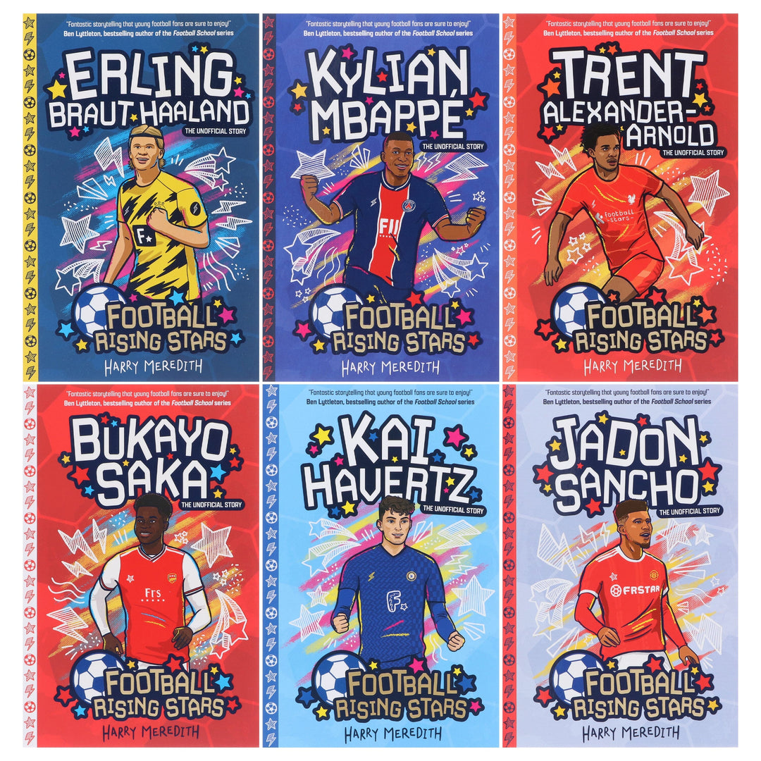 Football Rising Stars By Harry Meredith 6 Books Collection Set - Ages 7-9 - Paperback