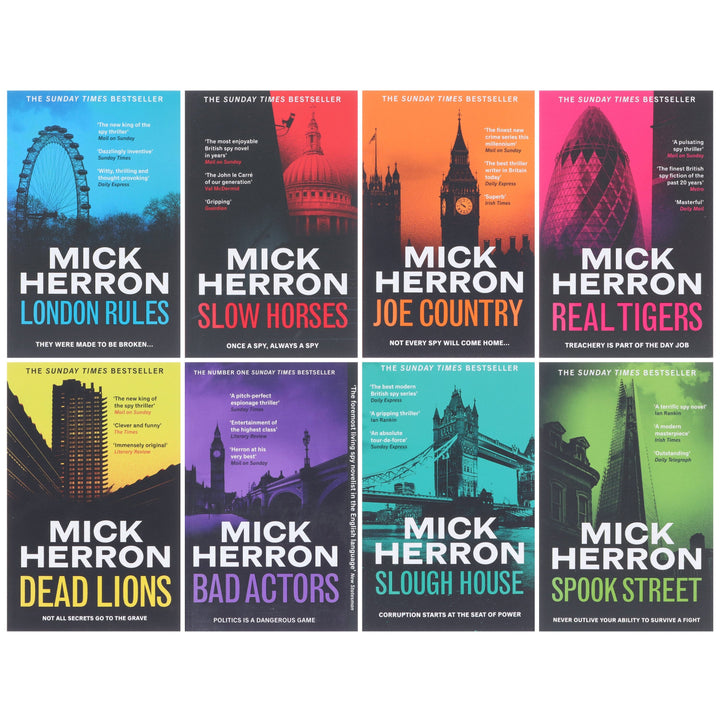 Slough House Series: Book 1-8 by Mick Herron Complete Collection 8 Books Set - Fiction - Paperback