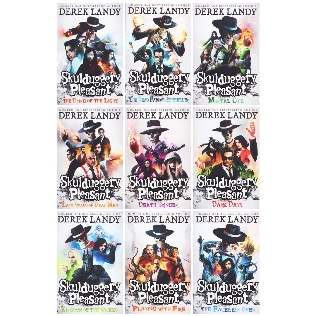 Skulduggery Pleasant by Derek Landy: Books 1-9 Box Set - Ages 11+ - Paperback