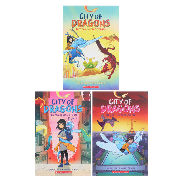 City of Dragons by Jaimal Yogis & Vivian Truong 3 Graphic Novels Collection Set - Ages 8-12 - Paperback