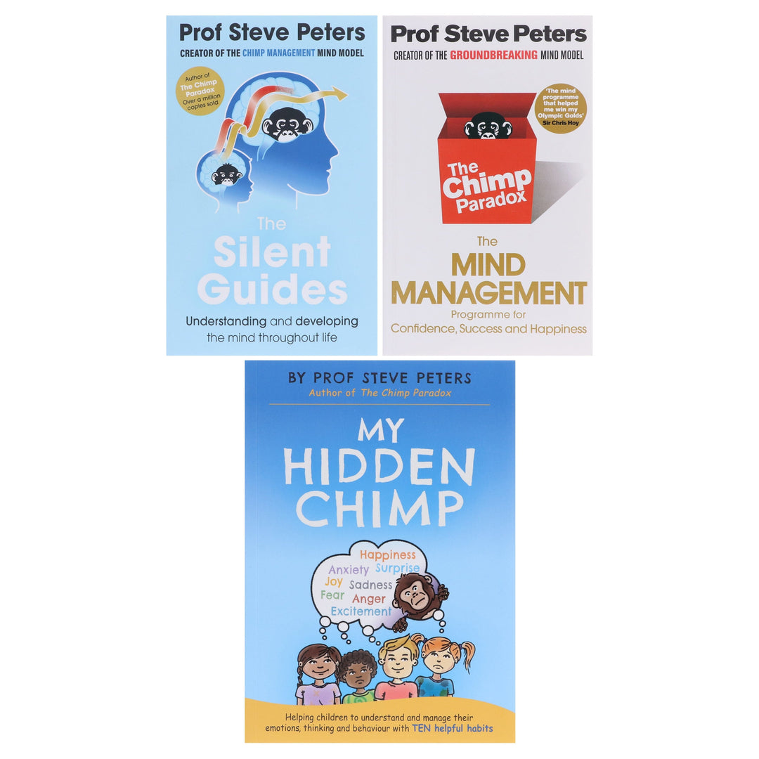 Chimp Paradox 3 Books Collection Set By Prof Steve Peters - Non Fiction - Paperback