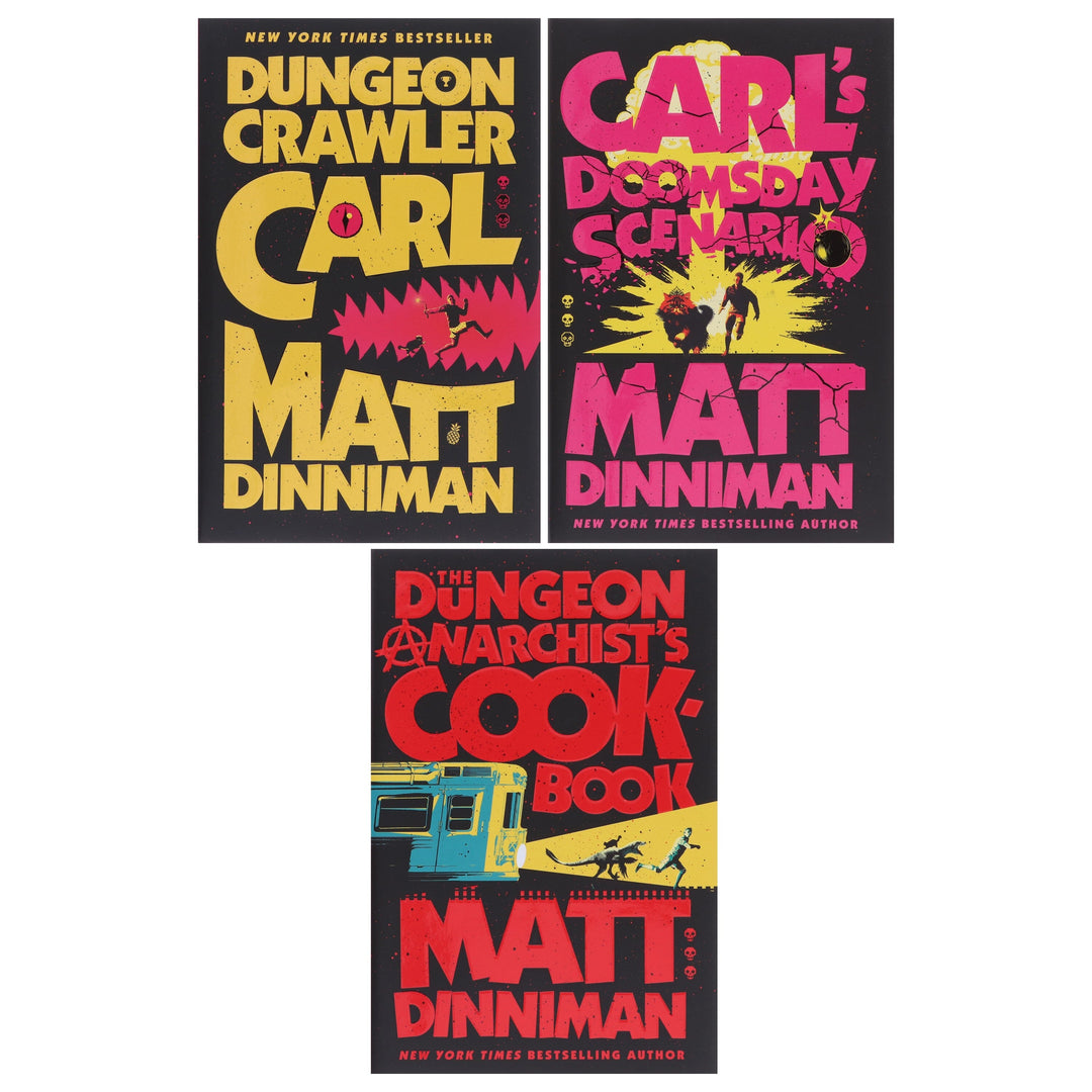 Dungeon Crawler Carl Series by Matt Dinniman 3 Books Collection Set - Fiction - Hardback