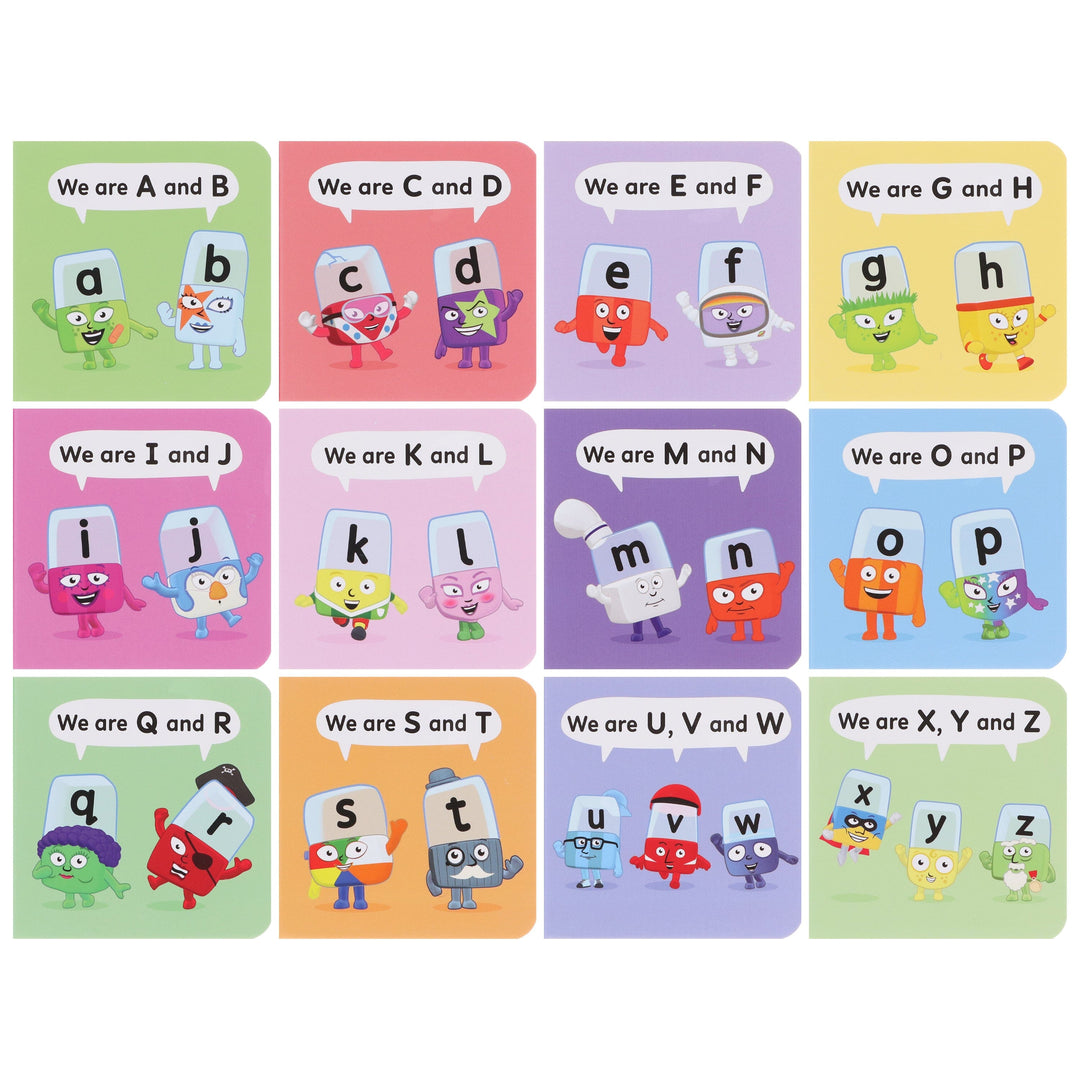 A Case of Alphablocks 12 Mini Books Collection Box Set - Ages 0-5 - Board Book